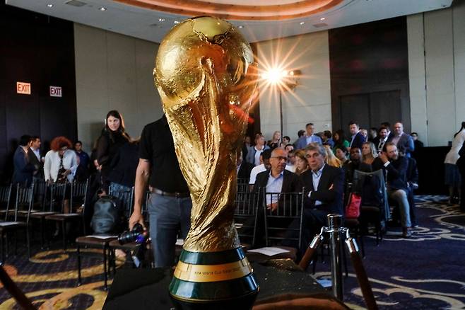 월드컵 트로피. 연합뉴스