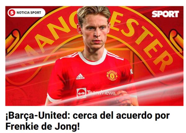 관련 소식을 보도하는 스페인 언론 스포르트. 사진｜스페인 언론 스포르트