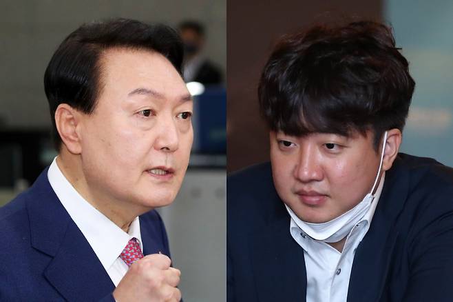윤석열 대통령(왼)과 이준석 국민의힘 대표 ⓒ 시사저널