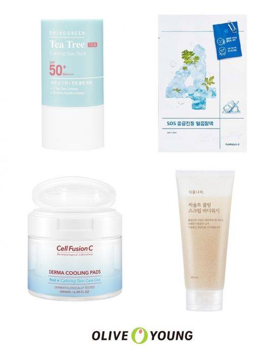 CJ올리브영, '쿨링 화장품'.