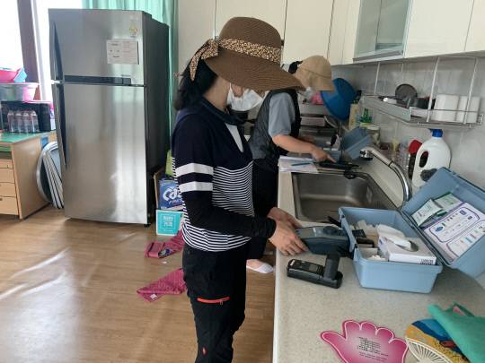 찾아가는 무료 수질검사. 사진=K-water 서산권지사 제공