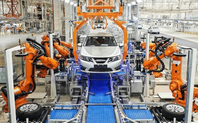중국 자동차 제조라인/사진=중국 인터넷