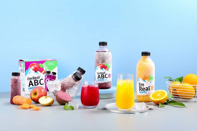 ▲풀무원의 프리미엄 냉동주스 ‘아임리얼 프로즌’. (사진=풀무원)