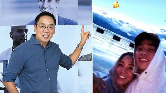 프로골퍼 리디아 고가  현대카드 정태형 부회장(왼쪽) 아들 정준씨와 12월 결혼하는 것으로 알려졌다.리디아 고는 지난해 8월 자신의 인스타그램에 정준씨와 함께 하는 모습(오른쪽)을  Soon(곧)이라는 단어를 덧붙여 올렸다./이진한기자 리디아고 인스타그램