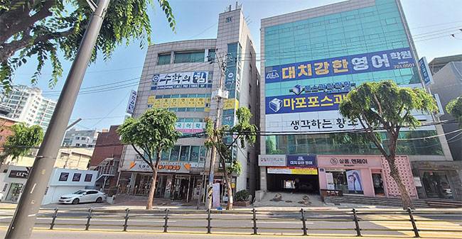 서울 마포구 염리동 일대 학원가. 사진 조은임 기자