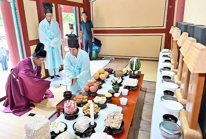 칠현 후손 칠현사 제례 [정선군 제공.재판매 및 DB 금지]