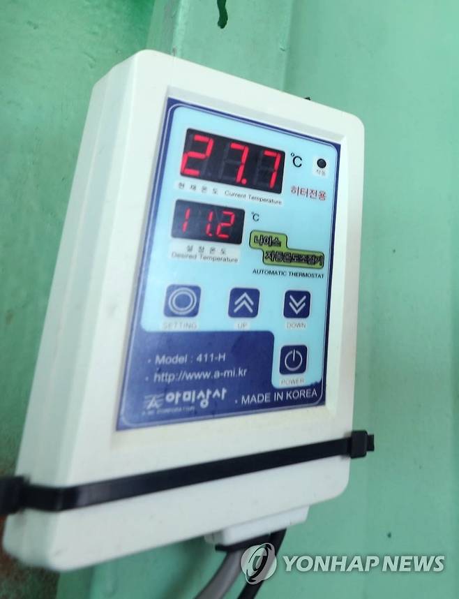 양식장 수온계 [촬영 형민우]