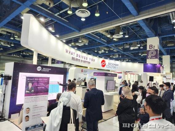 28일 서울 강남구 코엑스에서 열린 세계임상화학학회(IFCC) 학술대회 회장. 사진=김동규 기자