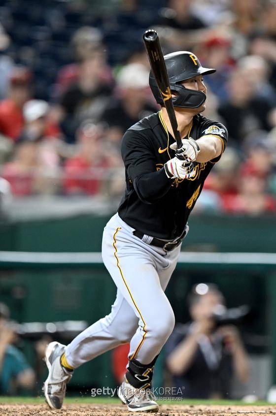 피츠버그 파이리츠 박효준이 시즌 2번째 멀티히트를 기록했다. 사진=게티이미지