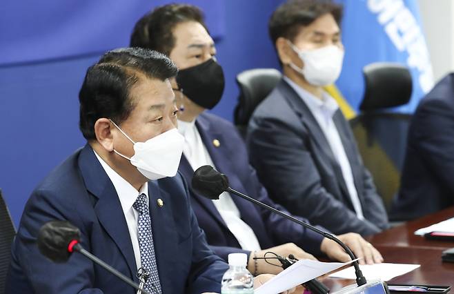 더불어민주당 '서해공무원 사망사건 TF 제1차회의'에서 김병주 단장이 발언하고 있다. / 사진 = 연합뉴스