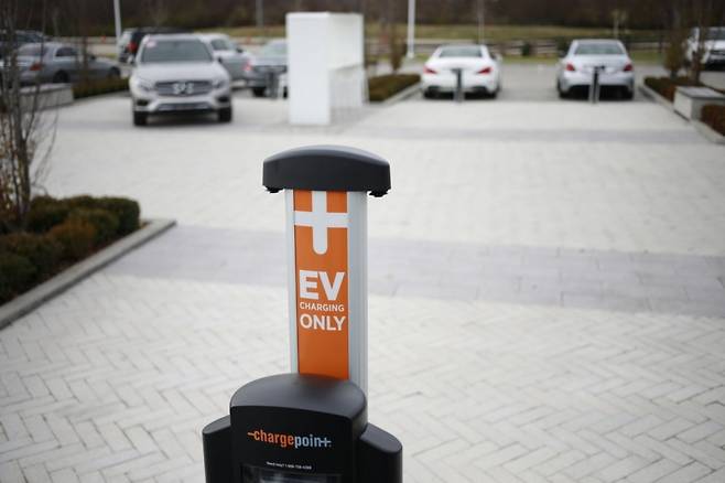 미국 전기차 충전 장치 /사진=블룸버그