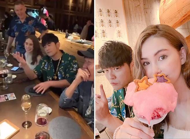 대만 가수 겸 배우 주걸륜(저우거륜)과 그의 아내 모델 쿤링/사진=주걸륜(저우거륜) 인스타그램