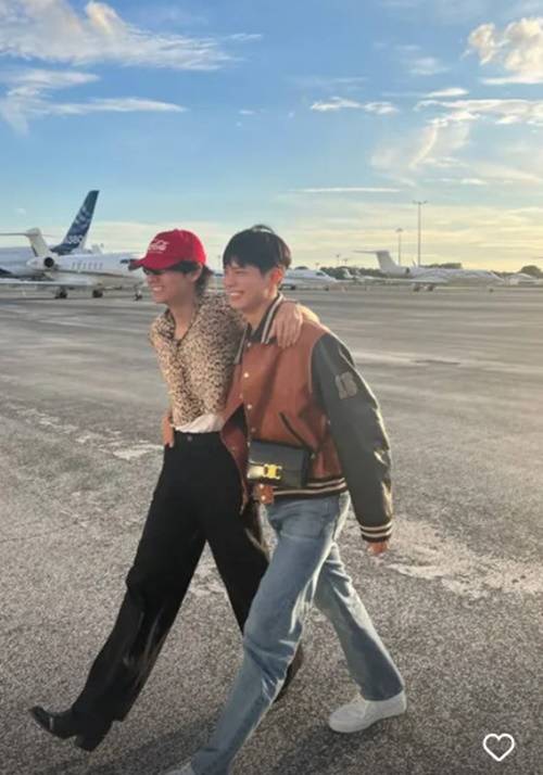 방탄소년단 뷔, 박보검. 사진| 뷔 SNS