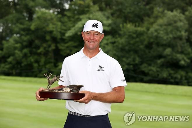 지난해 존디어 클래식 우승 당시 루카스 글로버 [게티이미지/AFP=연합뉴스]
