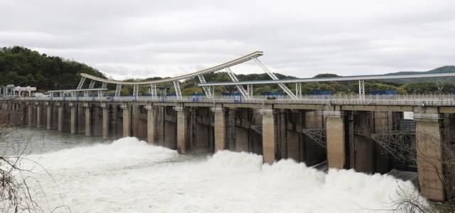 ▲ 팔당댐 수문 개방 [강원도민일보 자료사진]