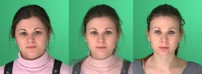 가장 가운데 사진은 왼쪽과 오른쪽의 실제 인물사진을 혼합해 만든 가상의 인물이다. /사진제공=유럽수사경찰기구.