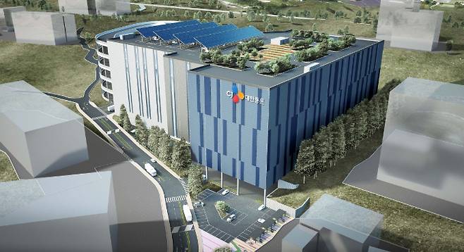 CJ대한통운이 부동산펀드 기금 3560억원을 활용해 경기도 용인시 남사읍에 위치한 물류센터를 매입했다. 사진은 CJ대한토운 용인남사센터 조감도./사진제공=CJ대한통운