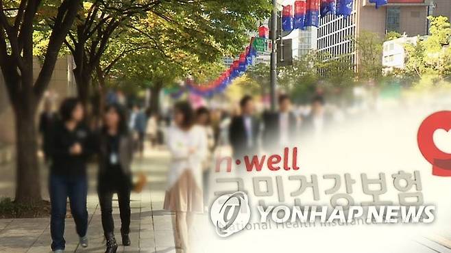 직장인·건강보험료 (CG) [연합뉴스TV 캡처]