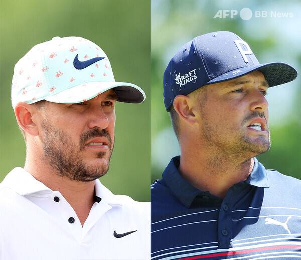 'LIV 골프 인비테이셔널 포틀랜드'에 출전하는 브룩스 켑카와 브라이슨 디섐보. 사진제공=ⓒAFPBBNews = News1