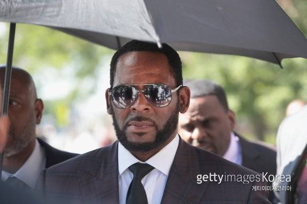 R.켈리의 2019년 법정 출두 모습. 사진=게티이미지코리아.