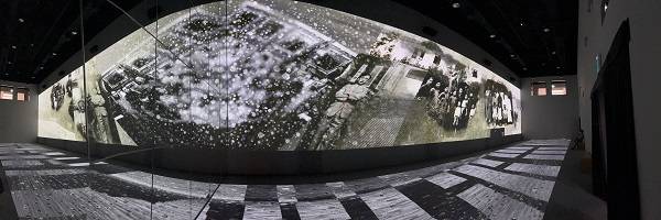 상설전시2관에 설치된 ‘대한민국 임시정부가 걸어온 길-돌아오기 위해 떠난 4000km’ 미디어아트.