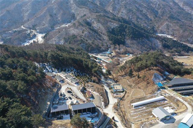 인제군이 햇살산림치유마을로 조성하는 남면 남전리.인제군 제공