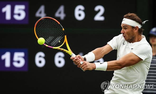 나달과 베란키스의 경기 장면 [AFP=연합뉴스]