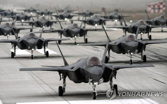 한국이 보유한 F-35A 스텔스 전투기 [국방부 제공 연합뉴스 자료사진. 재판매 및 DB 금지]