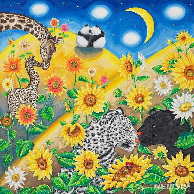 [서울=뉴시스]사랑의 언덕_91.0 X 91.0cm_Oil on canvas_2022