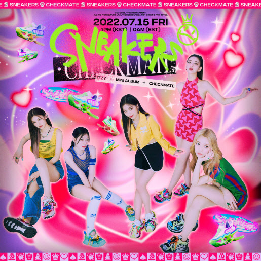 가수 ITZY(있지)의 신곡 ‘스니커즈’(SNEAKERS) 타이틀곡 포스터(사진=JYP엔터테인먼트).