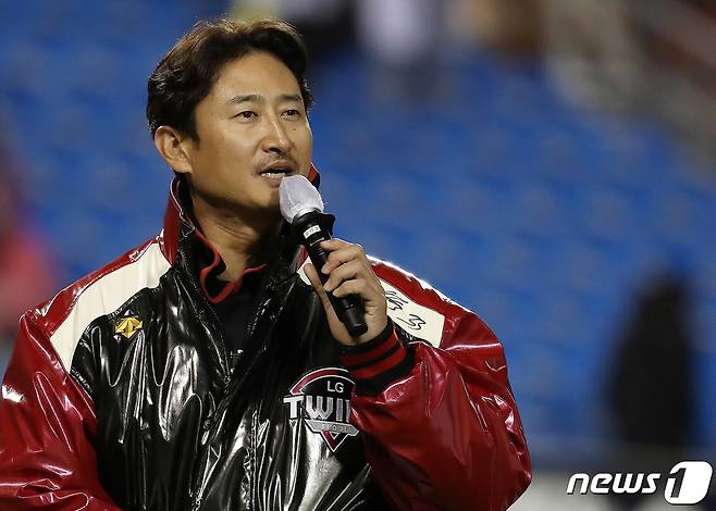 현역 시절 박용택 KBSN스포츠 해설위원의 모습. /뉴스1 DB © News1 김진환 기자