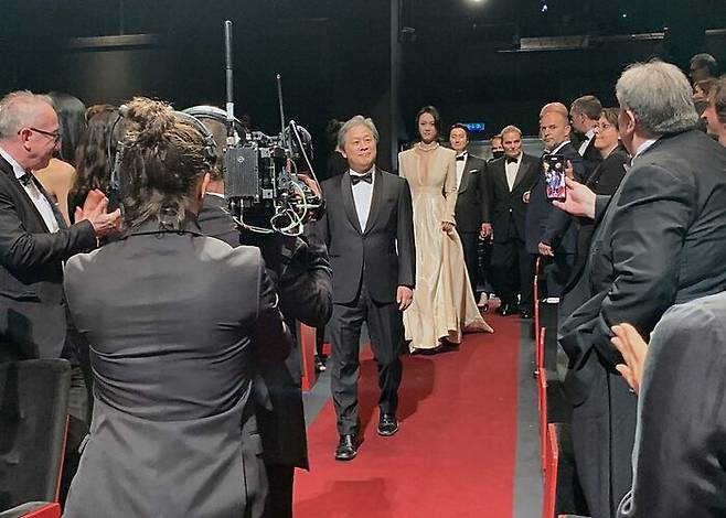 칸 영화제의 박찬욱 감독 (제공: CJ ENM)