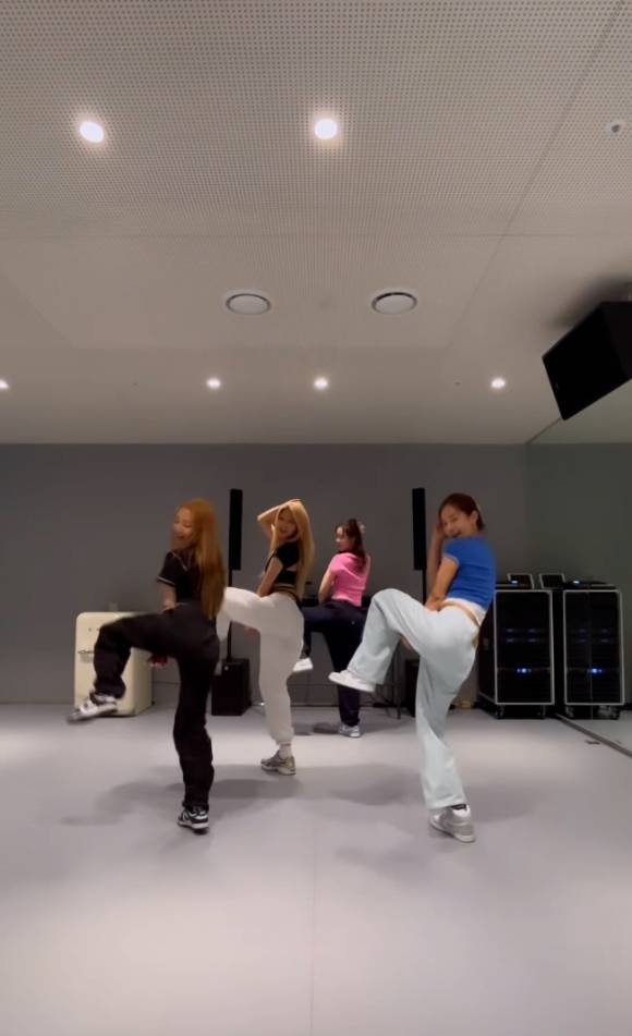 소녀시대 유리, 윤아, 효연, 수영의 안무 영상이 공개돼 화제를 모으고 있다. [사진=소녀시대 유리 인스타그램 캡쳐]