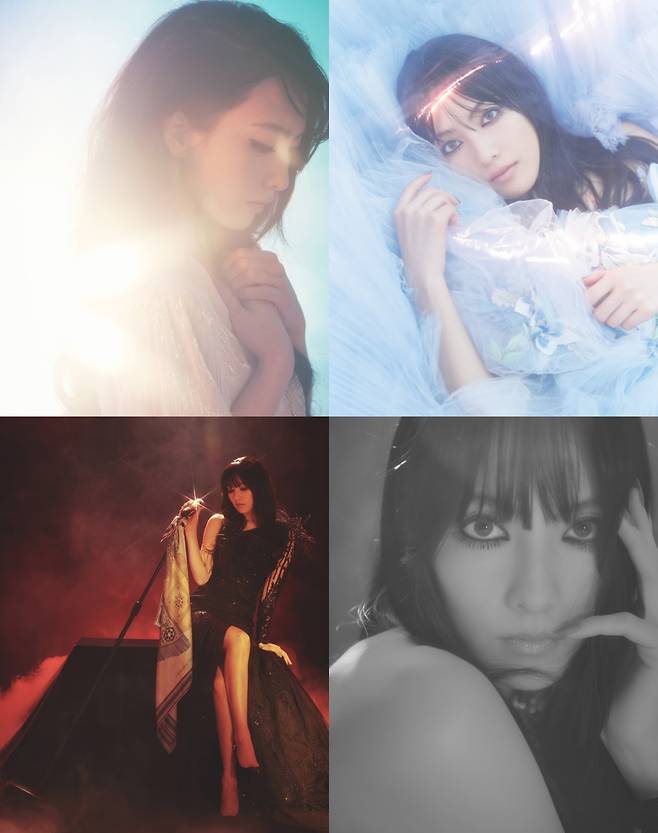 The teaser image for Kang Ji-young’s new single shows stills from the ‘Lucid Dream’ music video. (Unda)