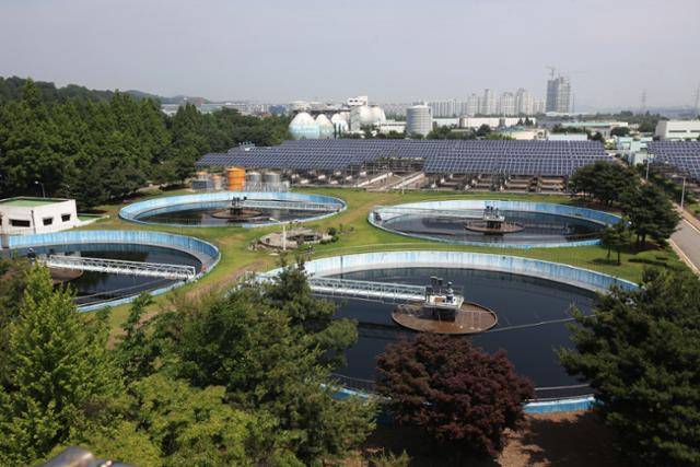 대전 원촌동에 위치한 하수처리장 전경. 환경부 제공