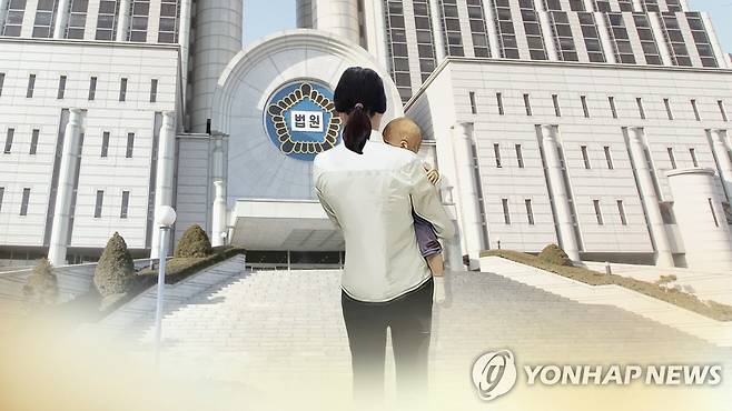 모유 수유 중 아이 질식사…친모 2심도 집행유예 (CG) [연합뉴스TV 제공]