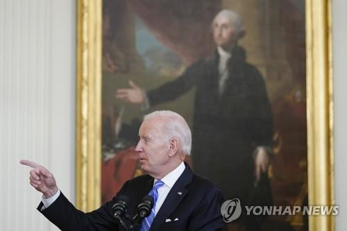 조 바이든 미국 대통령 [워싱턴 AFP=연합뉴스]