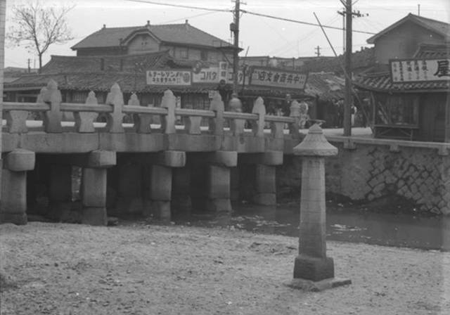 ▲수표교 옆에 수표가 세워져 있었다.Ⓒ서울시