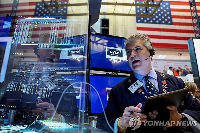 미국 뉴욕증권거래소(NYSE) 내부 [로이터 연합뉴스 자료사진.재판매 및 DB 금지]