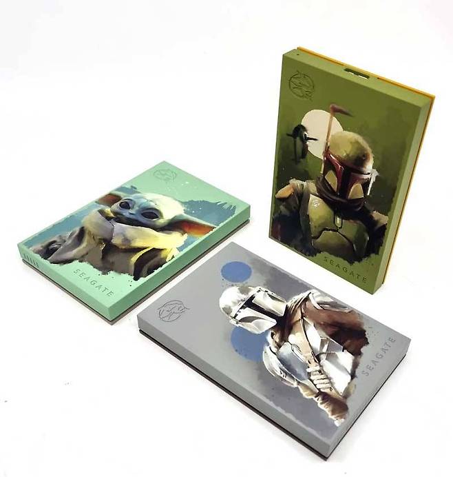 스타워즈 팬을 겨냥한 씨게이트 그로구/만달로리안/보바 펫 스페셜 에디션 파이어쿠다 외장하드