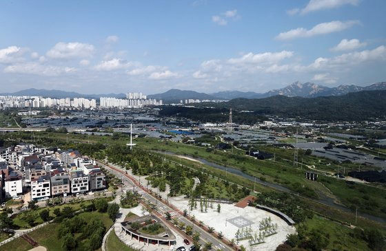 15일부터 사전청약에 들어가는 3기 신도시 창릉지구 모습. ［연합뉴스］