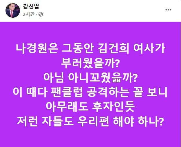 강신업 변호사 페이스북 갈무리.