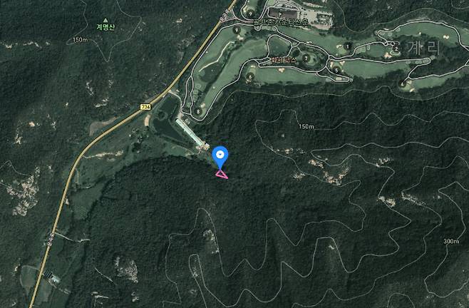 전북 고창 구름골자연휴양림 예정지. 카카오맵 갈무리