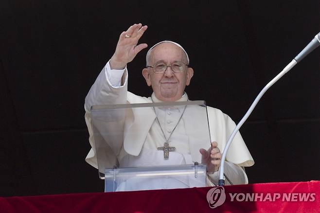 진보성향을 지닌 것으로 평가되는 프란치스코 교황 [EPA 연합뉴스 자료사진. DB 및 재판매 금지]