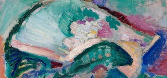 앙리 마티스, 모자를 쓴 여인(일부 확대), 1905, 샌프란시스코 현대미술관