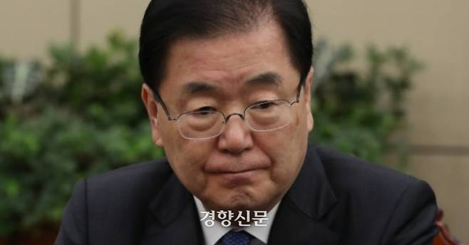 정의용 전 국가안보실장. 경향신문 자료사진