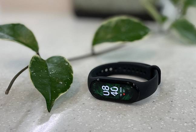 샤오미밴드7 /사진=백유진 기자 byj@