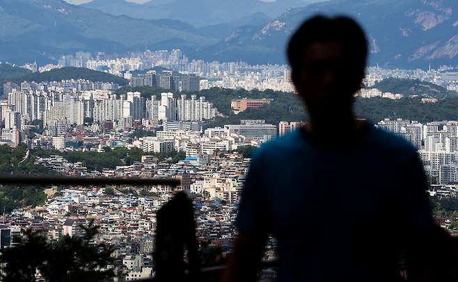 서울 남산에서 바라본 시내 아파트 모습. 연합뉴스