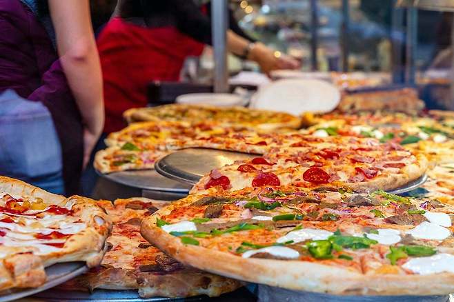 뉴욕의 대표 음식 피자(호텔스닷컴 제공)© 뉴스1