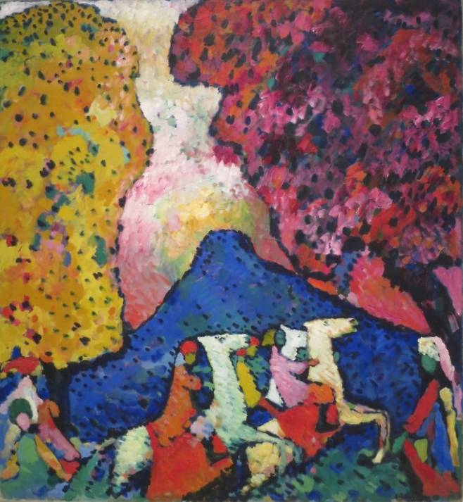 바실리 칸딘스키, 푸른 산, 1908~1909